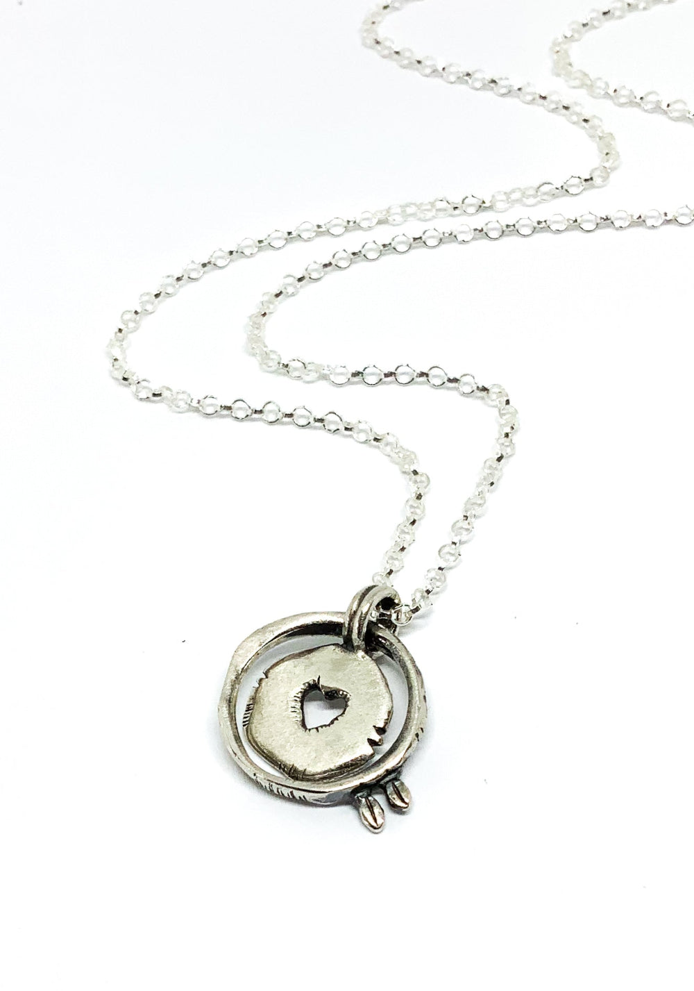 Raw heart Necklace