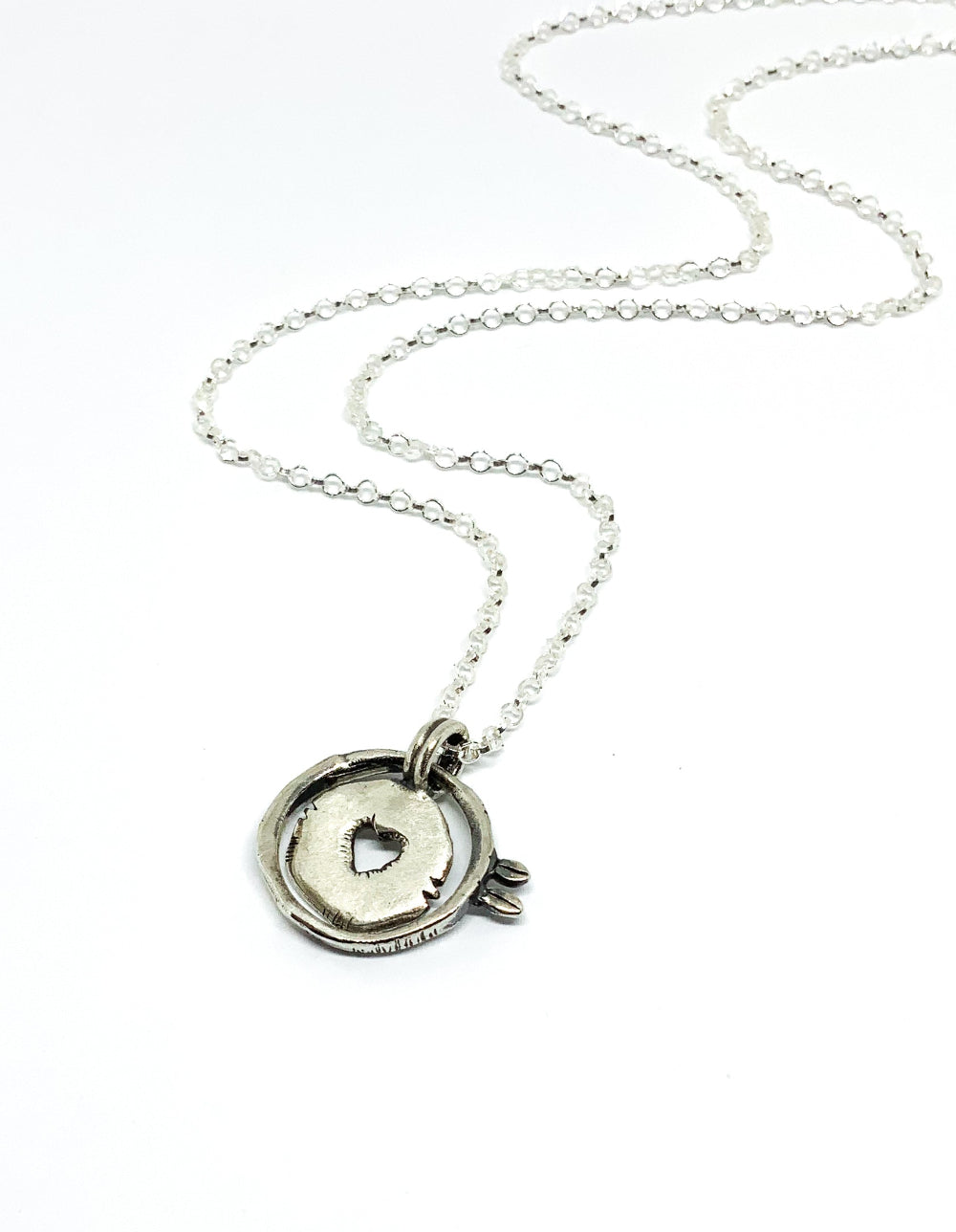 Raw heart Necklace