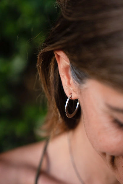 925 Sterling silver hoop earrings