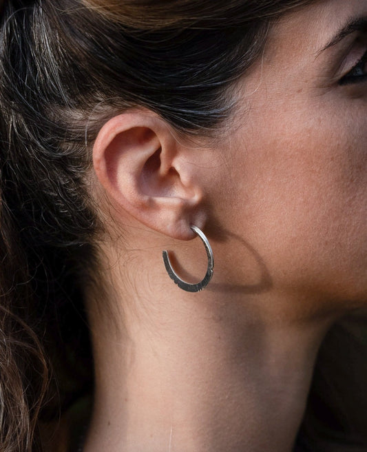 925 Sterling silver hoop earrings