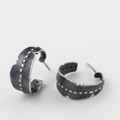 Dotted Hoop Earrings