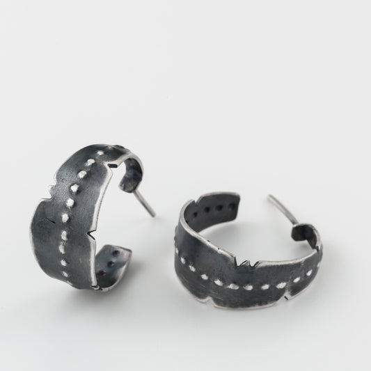 Dotted Hoop Earrings