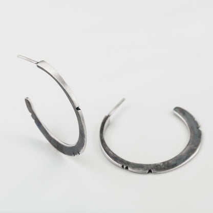 925 Sterling silver hoop earrings