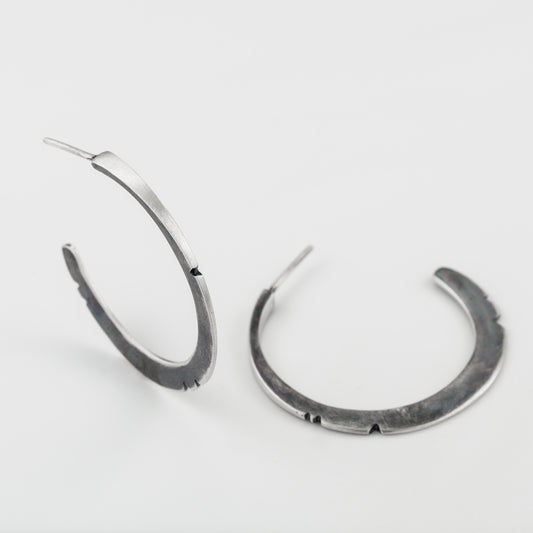 925 Sterling silver hoop earrings